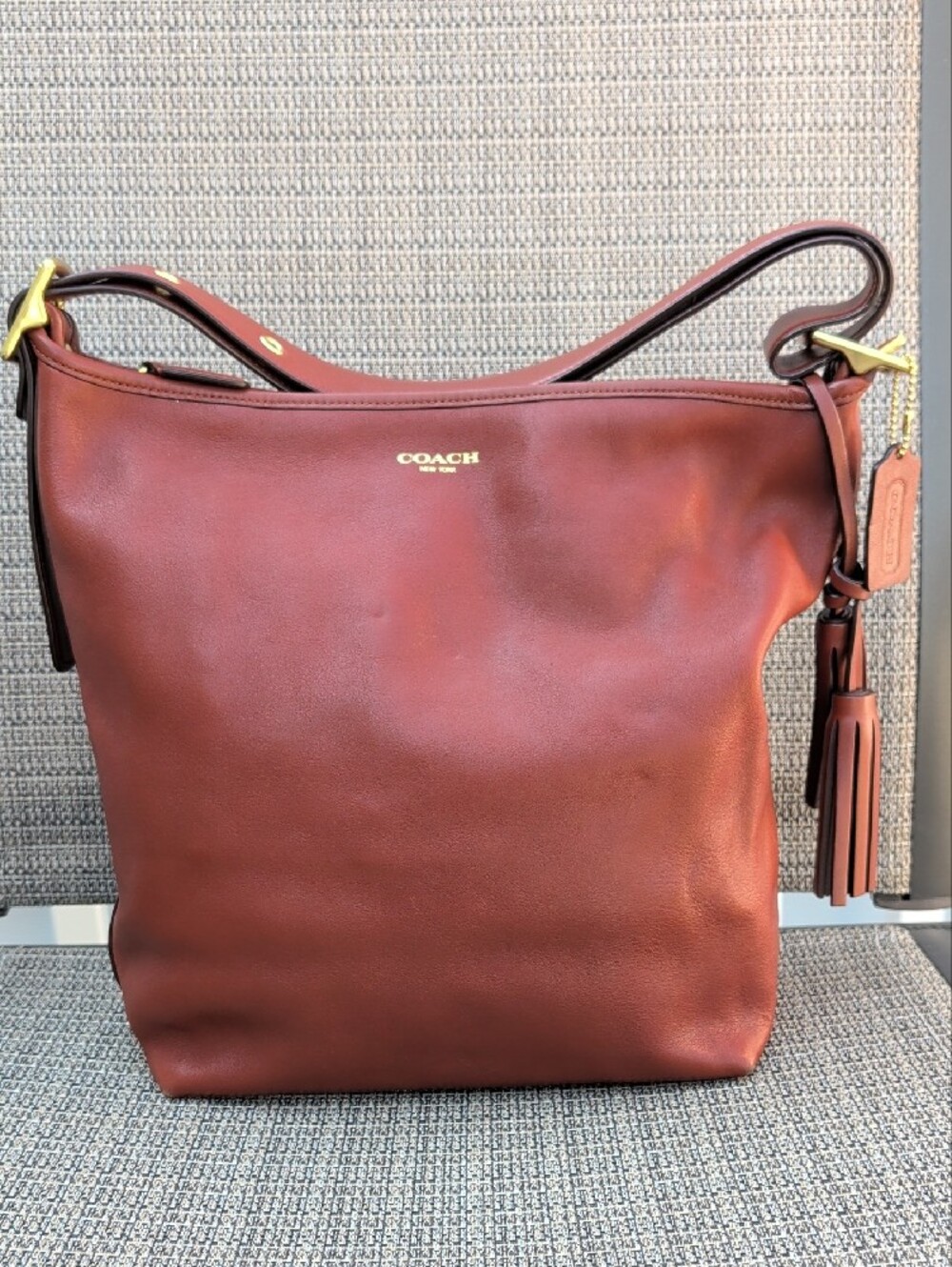 Coach Vintage Legacy Duffle Shoulder Bag Cognac (19889) EUC